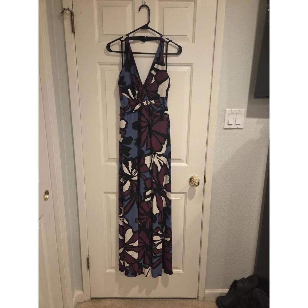 Nine West Floral Pattern Maxi Dress Size 6 - Picture 4 of 14